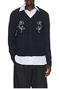 view 1 of 4 Gibson Jacquard Cardigan in Navy