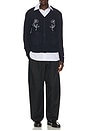view 4 of 4 Gibson Jacquard Cardigan in Navy