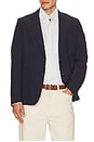 view 1 of 4 Tailored Linen Blazer in Navy