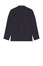 view 4 of 4 Tailored Linen Blazer in Navy