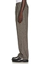 view 2 of 6 Wilde Birdseye Pleated Trousers in Brown