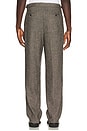 view 4 of 6 Wilde Birdseye Pleated Trousers in Brown