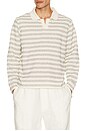 view 1 of 5 Laurent Long Sleeve Regular Polo in Ecru
