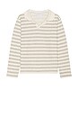 view 5 of 5 Laurent Long Sleeve Regular Polo in Ecru