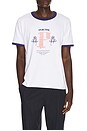 view 1 of 4 Tucker Ringer Tee in White