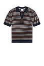 view 4 of 4 Casa Martini Knitted Polo in Navy