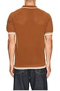 view 2 of 4 Casa Martini Knitted Tennis Polo in Brown