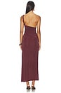 view 3 of 3 Amelia One Shoulder Maxi Dress in Hot Chocolate