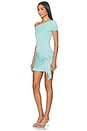 view 2 of 3 Amelia Bandeau Romper in Pale Aqua