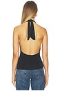 view 3 of 4 Amelia Halter Top in Graphite