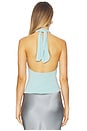 view 3 of 4 Amelia Halter Top in Pale Aqua