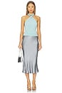 view 4 of 4 Amelia Halter Top in Pale Aqua