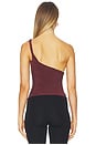 view 4 of 5 Amelia One Shoulder Top in Hot Chocolate