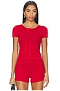 view 1 of 4 Marie Knit Polo Top in Jam