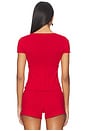 view 3 of 4 Marie Knit Polo Top in Jam