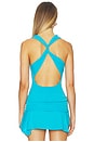 view 4 of 5 Kylie Cross Back Top in Ocean