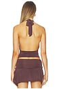 view 3 of 4 Kylie Halter Top in Mahogany