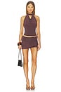 view 4 of 4 Kylie Halter Top in Mahogany