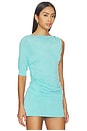 view 2 of 5 Kylie Bubble Top in Aqua