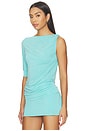 view 4 of 5 Kylie Bubble Top in Aqua