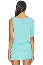 view 5 of 5 Kylie Bubble Top in Aqua