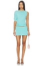 view 6 of 5 Kylie Bubble Top in Aqua