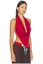 view 2 of 4 Blanche Halter Top in Red Sandstone