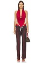 view 5 of 4 Blanche Halter Top in Red Sandstone