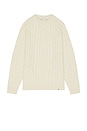 view 4 of 4 Hudson Aran Sweater in Ecru