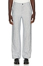 view 1 of 6 PANTALÓN CON TRABILLA WINDSOR in Navy Stripe