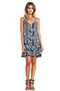 view 1 of 6 Triangle Slip Mini Dress in Bandana Print in Navy
