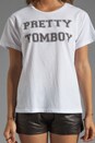 view 3 of 3 Pretty Tomboy Tee in White