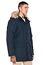 view 3 of 5 Hoosac Hooded Down Mountain Parka with Faux Fur in Navy