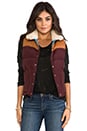 view 1 of 6 Rockwool Down Insulated Vest in Burgundy