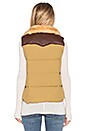 view 4 of 4 Rockwool Leather Yoke Down Vest in Tan