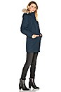view 3 of 5 Hoosac Hooded Down Parka with Faux Fur Hood in Navy