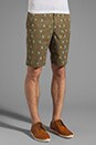 view 2 of 7 Ikat Print Short Margate Fit Short in Burnt Olive