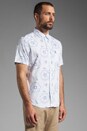 view 2 of 5 S/S Floral Woven Heritage Fit in Bright White