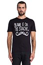 view 1 of 4 Blame It On The Stache Tee in True Black