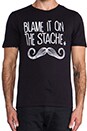 view 4 of 4 Blame It On The Stache Tee in True Black