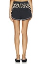 view 4 of 6 Linear Short in Leopard & Black