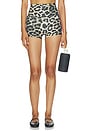 view 2 of 6 Highgate 3 Inch Bike Short in Leopard & Diva Pink