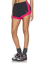 view 3 of 6 Stride Short in Black & Cosmo Pink