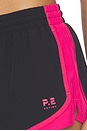 view 6 of 6 Stride Short in Black & Cosmo Pink