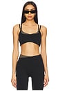 view 1 of 4 Distortion Sports Bra in Black & Tarmac