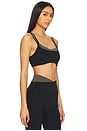 view 2 of 4 Distortion Sports Bra in Black & Tarmac