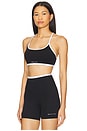 view 2 of 4 Fundamental Sports Bra in Black & Optic White