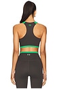 view 3 of 4 Highgate Sports Bra in Caviar & Kelly Green