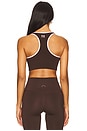 view 3 of 4 Stellar Sports Bra in Espresso & Chalk Pink