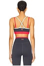 view 3 of 4 Paramount Sports Bra in Marine Blue & Strawberry Red